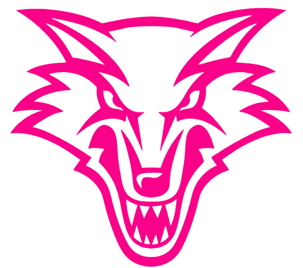 New Mexico Lobos Hot Pink Team Logo Premium DieCut Vinyl Decal PICK SIZE