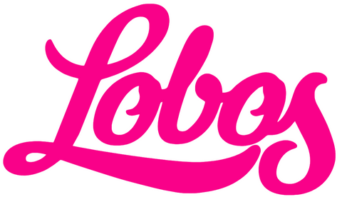 New Mexico Lobos Hot Pink Team Name Logo Premium DieCut Vinyl Decal PICK SIZE