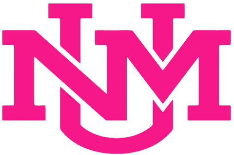 New Mexico Lobos Hot Pink UNM Logo Premium DieCut Vinyl Decal PICK SIZE