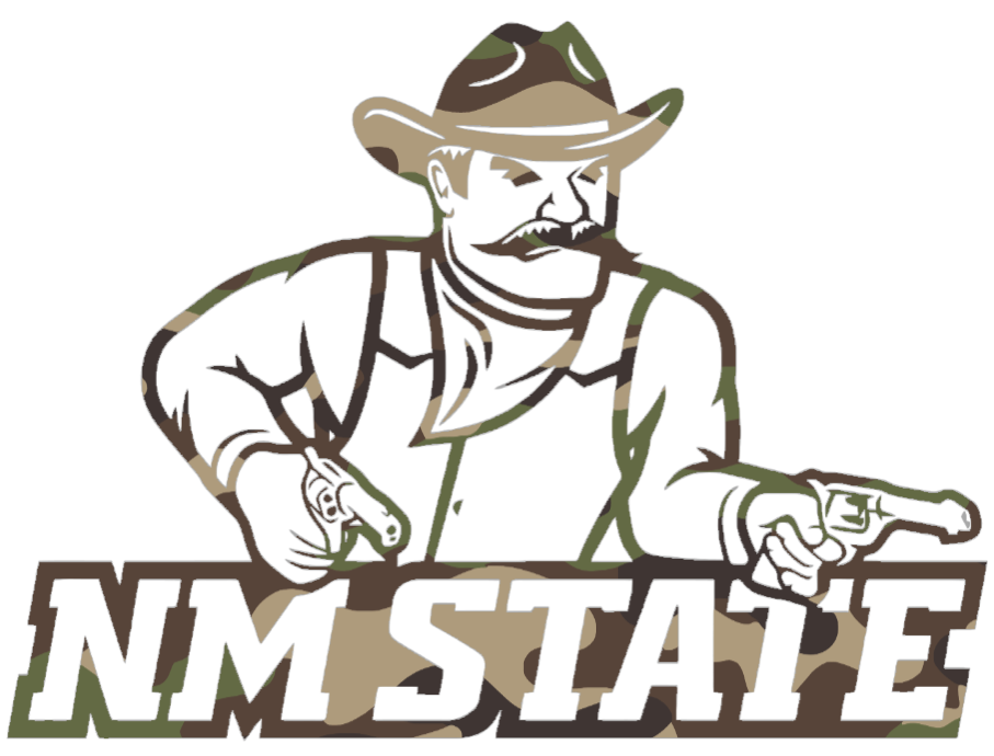 New Mexico State Aggies Woodland Camo Camouflage Alternate Logo Premium DieCut Vinyl Decal PICK SIZE
