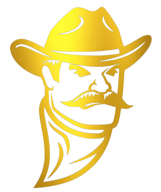 New Mexico State Aggies GOLD CHROME MIRROR Team Logo Premium DieCut Vinyl Decal PICK SIZE