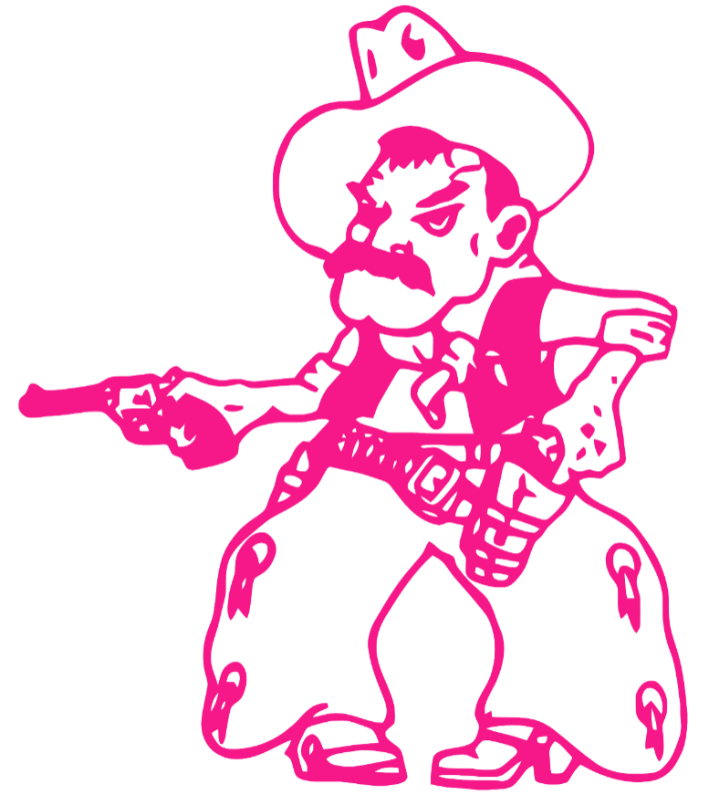 New Mexico State Aggies Hot Pink Retro Throwback Logo Premium DieCut Vinyl Decal PICK SIZE