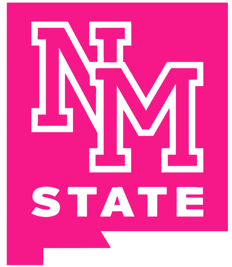 New Mexico State Aggies Hot Pink Retro Throwback Logo Premium DieCut Vinyl Decal PICK SIZE