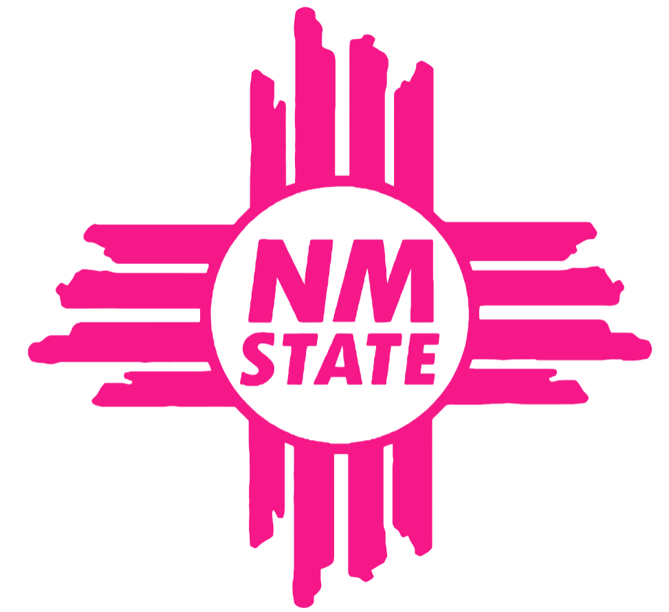New Mexico State Aggies Hot Pink Zia Logo Premium DieCut Vinyl Decal PICK SIZE