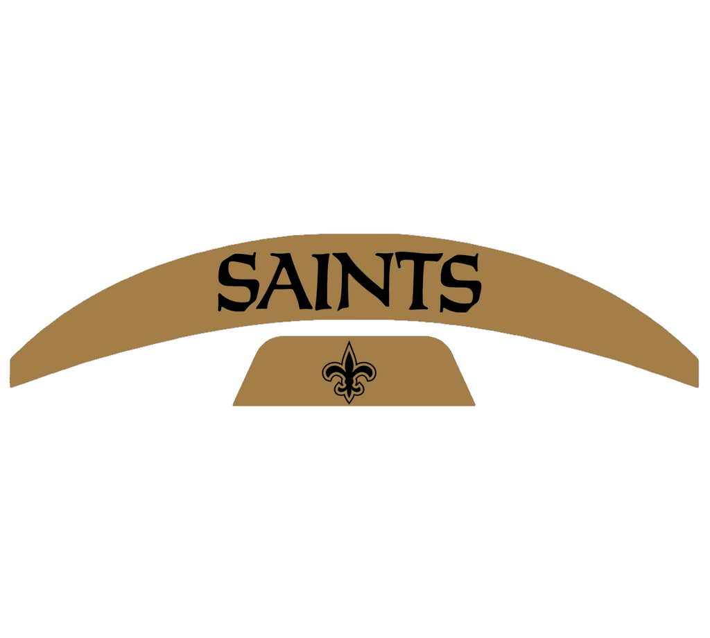 New Orleans Saints MIDI Mid Size SpeedFlex Football Helmet Front & Back Bumper Decal Set - Pick Color