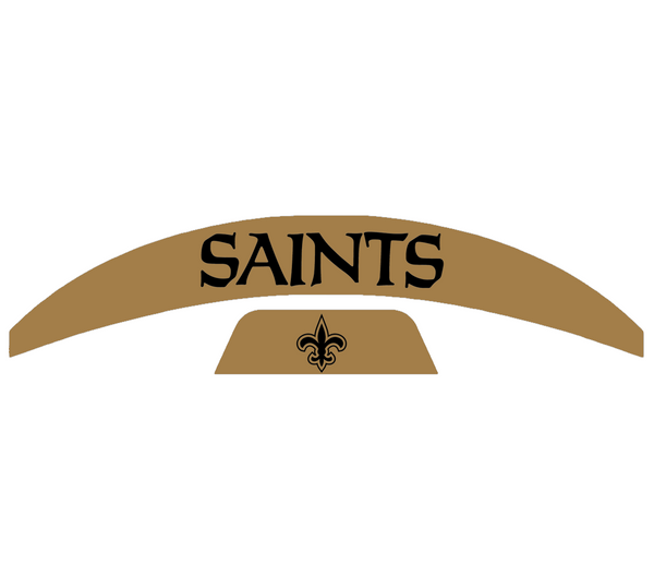 New Orleans Saints MIDI Mid Size SpeedFlex Football Helmet Front & Back Bumper Decal Set - Pick Color