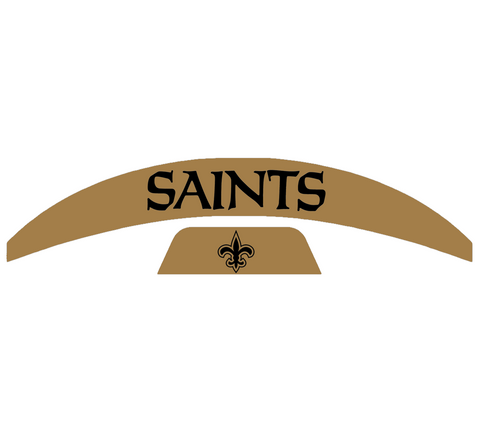 New Orleans Saints MIDI Mid Size SpeedFlex Football Helmet Front & Back Bumper Decal Set - Pick Color