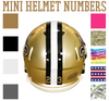 New Orleans Saints Jersey Style Vinyl Number Decal Sheet Set of 50 #0-9 - Pick Color & Size