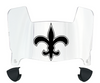 New Orleans Saints Retro Throwback Mini Football Helmet Visor Shield w/ Clips - PICK VISOR & LOGO COLOR