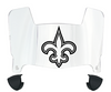 New Orleans Saints Mini Football Helmet Visor Shield w/ Clips - PICK VISOR & LOGO COLOR