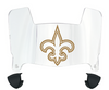New Orleans Saints Mini Football Helmet Visor Shield w/ Clips - PICK VISOR & LOGO COLOR