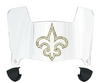 New Orleans Saints Limited Edition Mini Football Helmet Visor Shield w/ Clips - PICK VISOR & LOGO COLOR
