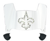 New Orleans Saints Limited Edition Mini Football Helmet Visor Shield w/ Clips - PICK VISOR & LOGO COLOR
