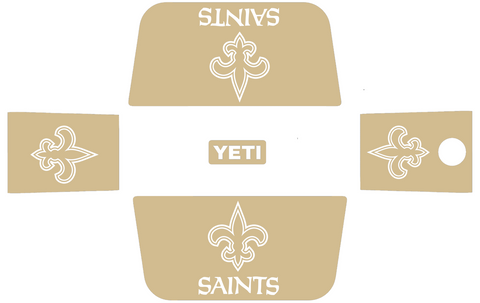 New Orleans Saints Wrap Kit for YETI Hard Coolers Tundra Roadie Haul PICK COLOR