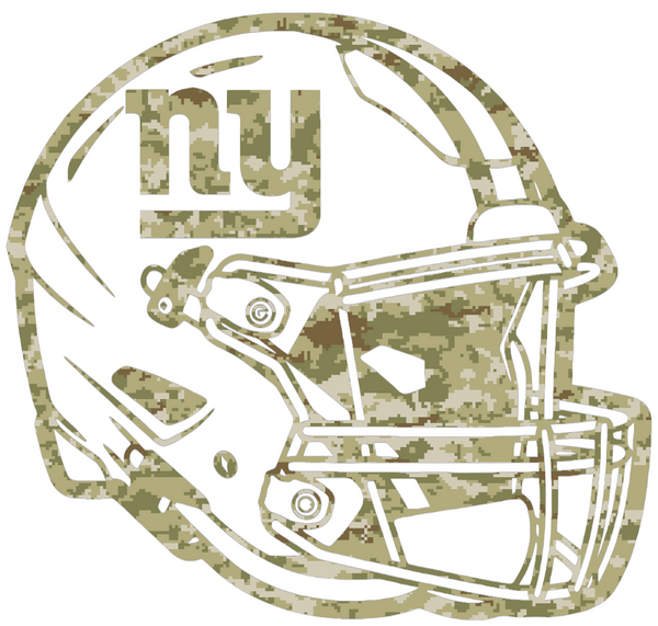 New York Giants Football Helmet Salute to Service Camouflage Camo Vinyl Decal PICK SIZE