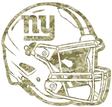 New York Giants Football Helmet Salute to Service Camouflage Camo Vinyl Decal PICK SIZE