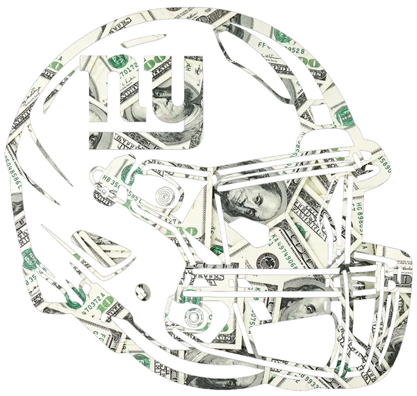 New York Giants Football Helmet Money Print Premium DieCut Vinyl Decal PICK SIZE