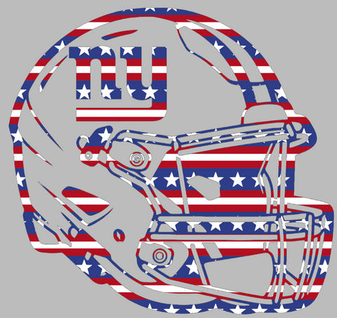 New York Giants Football Helmet Stars & Stripes USA American Flag Vinyl Decal PICK SIZE
