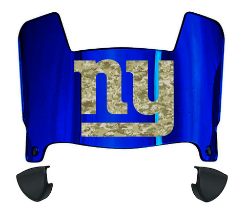 New York Giants Limited Edition Mini Football Helmet Visor Shield w/ Clips - PICK VISOR & LOGO COLOR