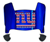 New York Giants Limited Edition Mini Football Helmet Visor Shield w/ Clips - PICK VISOR & LOGO COLOR