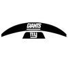 New York Giants MIDI Mid Size SpeedFlex Football Helmet Front & Back Bumper Decal Set - Pick Color