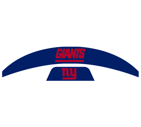 New York Giants MIDI Mid Size SpeedFlex Football Helmet Front & Back Bumper Decal Set - Pick Color