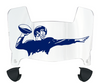 New York Giants Throwback Mini Football Helmet Visor Shield w/ Clips - PICK VISOR & LOGO COLOR