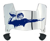 New York Giants Throwback Mini Football Helmet Visor Shield w/ Clips - PICK VISOR & LOGO COLOR