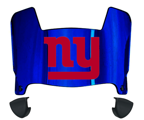 New York Giants Mini Football Helmet Visor Shield w/ Clips - PICK VISOR & LOGO COLOR