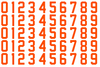 New York Islanders Helmet Jersey Style Vinyl Number Decal Sheet Set of 50 #0-9 - Pick Color & Size