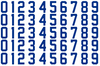 New York Islanders Helmet Jersey Style Vinyl Number Decal Sheet Set of 50 #0-9 - Pick Color & Size