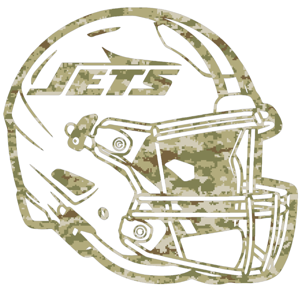 New York Jets Football Helmet Salute to Service Camouflage Camo Vinyl Decal PICK SIZE