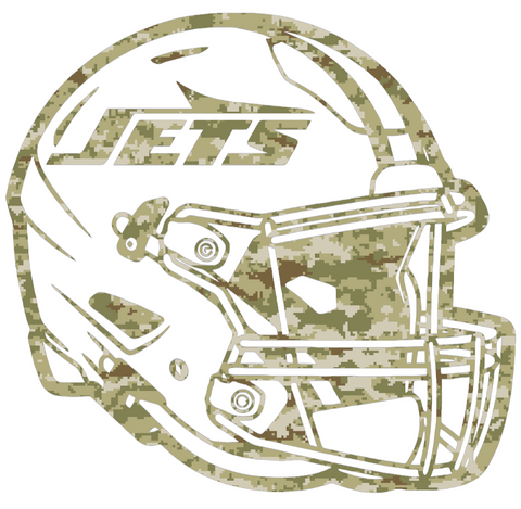 New York Jets Football Helmet Salute to Service Camouflage Camo Vinyl Decal PICK SIZE