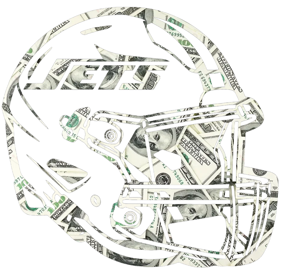 New York Jets Football Helmet Money Print Premium DieCut Vinyl Decal PICK SIZE