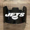 New York Jets Full Size Football Helmet Visor Shield Black Dark Tint w/ Clips - PICK LOGO COLOR