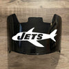 New York Jets Full Size Football Helmet Visor Shield Black Dark Tint w/ Clips - PICK LOGO COLOR