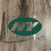 New York Jets Full Size Football Helmet Visor Shield Clear w/ Clips - PICK LOGO COLOR