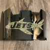 New York Jets Full Size Football Helmet Visor Shield Silver Chrome Mirror w/ Clips - PICK LOGO COLOR