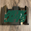 New York Jets Full Size Football Helmet Visor Shield Silver Chrome Mirror w/ Clips - PICK LOGO COLOR