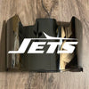 New York Jets Full Size Football Helmet Visor Shield Silver Chrome Mirror w/ Clips - PICK LOGO COLOR