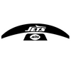 New York Jets MIDI Mid Size SpeedFlex Football Helmet Front & Back Bumper Decal Set - Pick Color