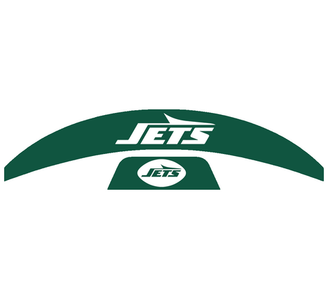 New York Jets MIDI Mid Size SpeedFlex Football Helmet Front & Back Bumper Decal Set - Pick Color