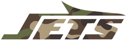New York Jets Woodland Camo Camouflage Team Logo Premium DieCut Vinyl Decal PICK SIZE