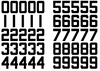 New York Jets Jersey Style Vinyl Number Decal Sheet Set of 50 #0-9 - Pick Color & Size