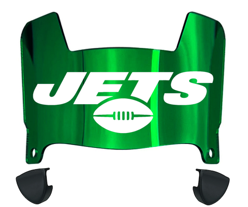 New York Jets Retro Throwback Mini Football Helmet Shield Visor w/ Clip - PICK VISOR & LOGO COLOR