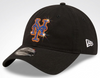 New York Mets Swarovski Crystal Bling Womens Black New Era Adjustable Hat