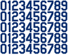 New York Mets Baseball Helmet Jersey Style Vinyl Number Decal Sheet Set of 50 #0-9 - Pick Color & Size
