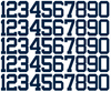 New York Yankees Baseball Helmet Jersey Style Vinyl Number Decal Sheet Set of 50 #0-9 - Pick Color & Size