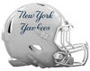 New York Yankees Custom Concept White Mini Riddell Speed Football Helmet
