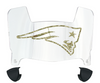 New EnglandcPatriots Limited Edition Mini Football Helmet Visor Shield w/ Clips - PICK VISOR & LOGO COLOR